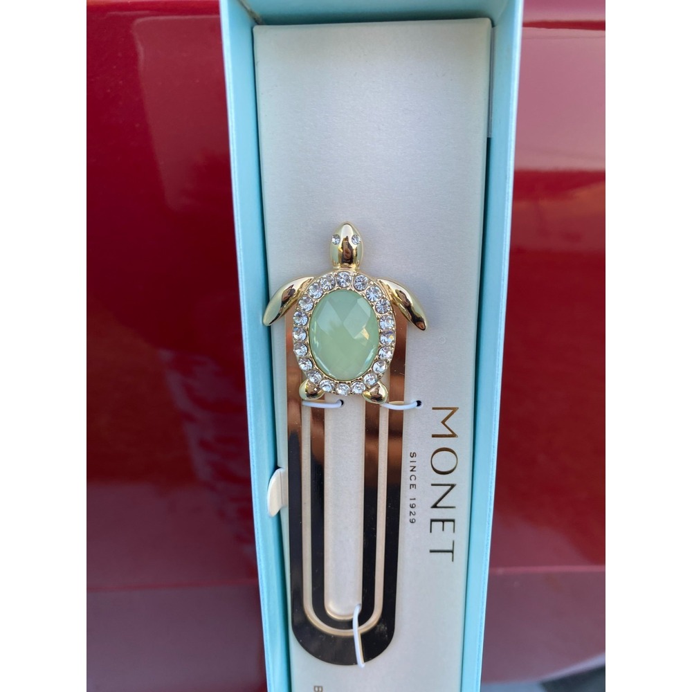 Monet Gold Plated Turtle Bookmark